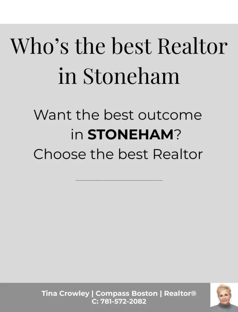 Best Realtor in Stoneham MA blog by Tina Crowley Compass – 2026 buyers and sellers guide.