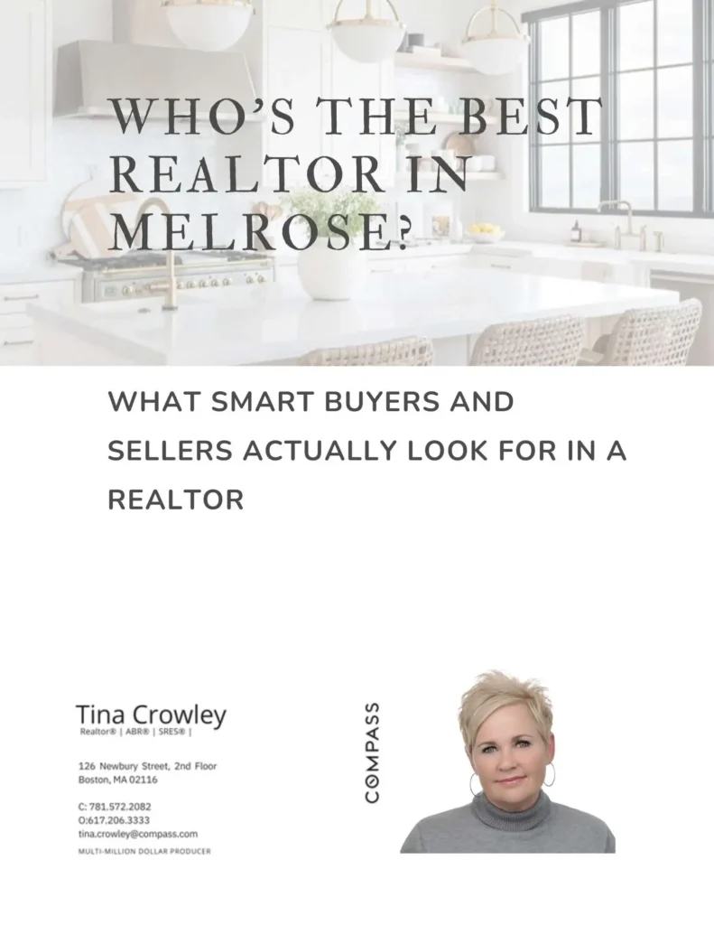 Who’s the best Realtor in Melrose MA – Tina Crowley of Compass explaining what buyers and sellers should look for when choosing a real estate agent.