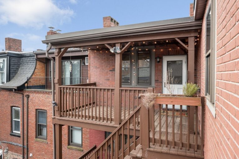 Chelsea MA condo at 30 Tremont Street with private deck and outdoor space